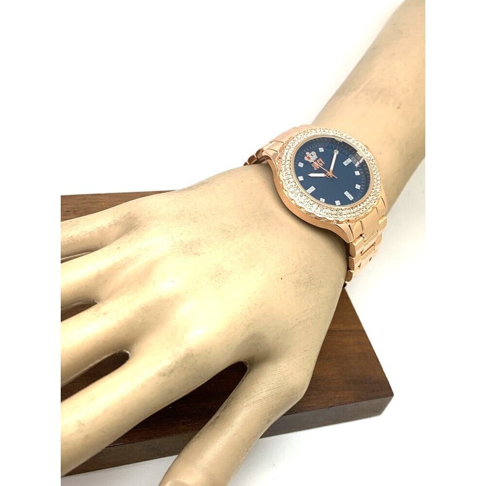 Juicy By Juicy Couture Women's Watch JC/5000 Quartz Blue Dial Rose Gold Steel - Picture 4 of 13
